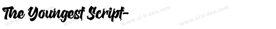 The Youngest Script字体转换
